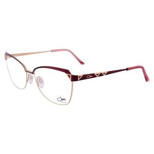 New! CAZAL 4298 C002 Women Glasses in Burgundy and Gold, Authentic